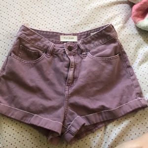 purplish moms shorts from pacsun